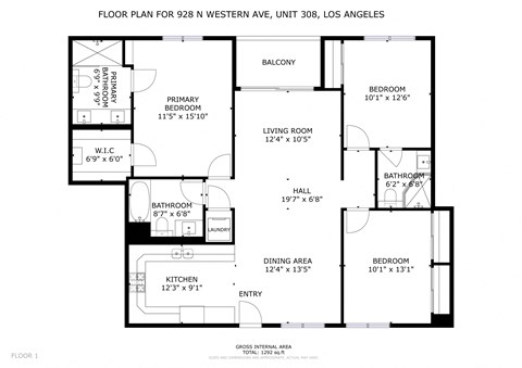 3x3 A2 Floorplan